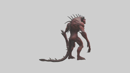 3D model Devouring demon model VR / AR / low-poly