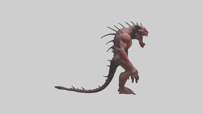 3D model Devouring demon model VR / AR / low-poly
