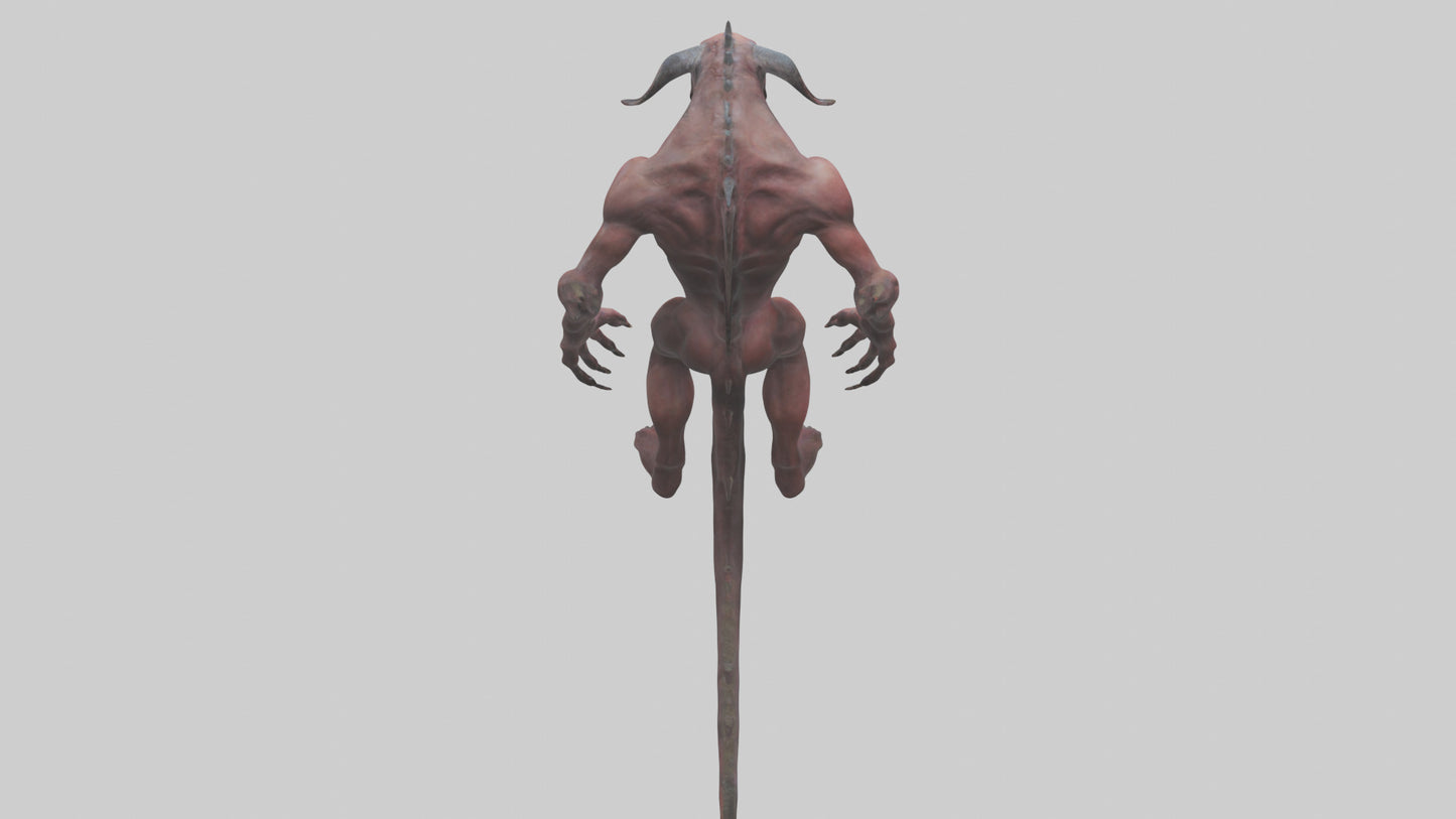 3D model Devouring demon model VR / AR / low-poly