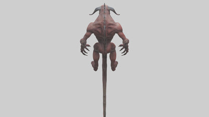 3D model Devouring demon model VR / AR / low-poly