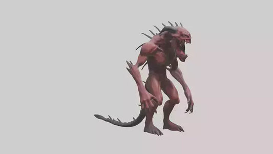 3D model Devouring demon model VR / AR / low-poly
