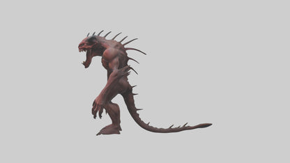 3D model Devouring demon model VR / AR / low-poly