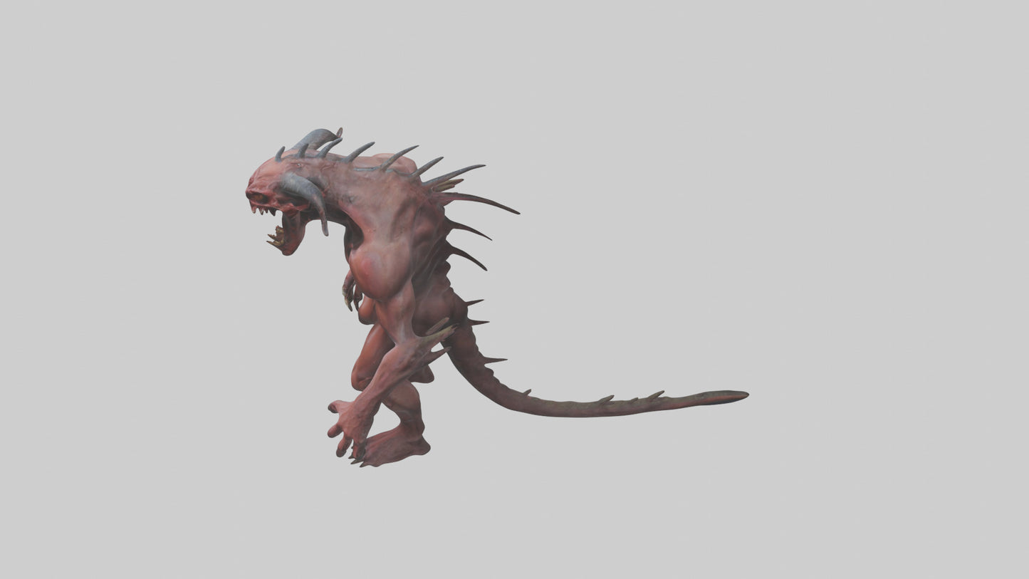 3D model Devouring demon model VR / AR / low-poly
