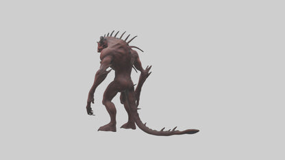 3D model Devouring demon model VR / AR / low-poly