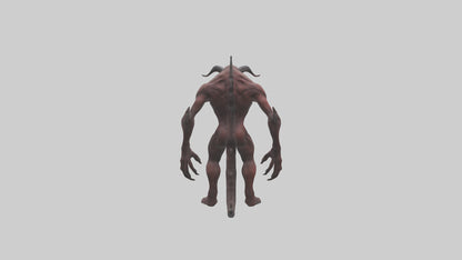 3D model Devouring demon model VR / AR / low-poly