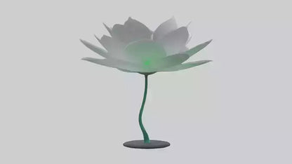 3D model DewDrop Flower Sculpture model VR / AR / low-poly