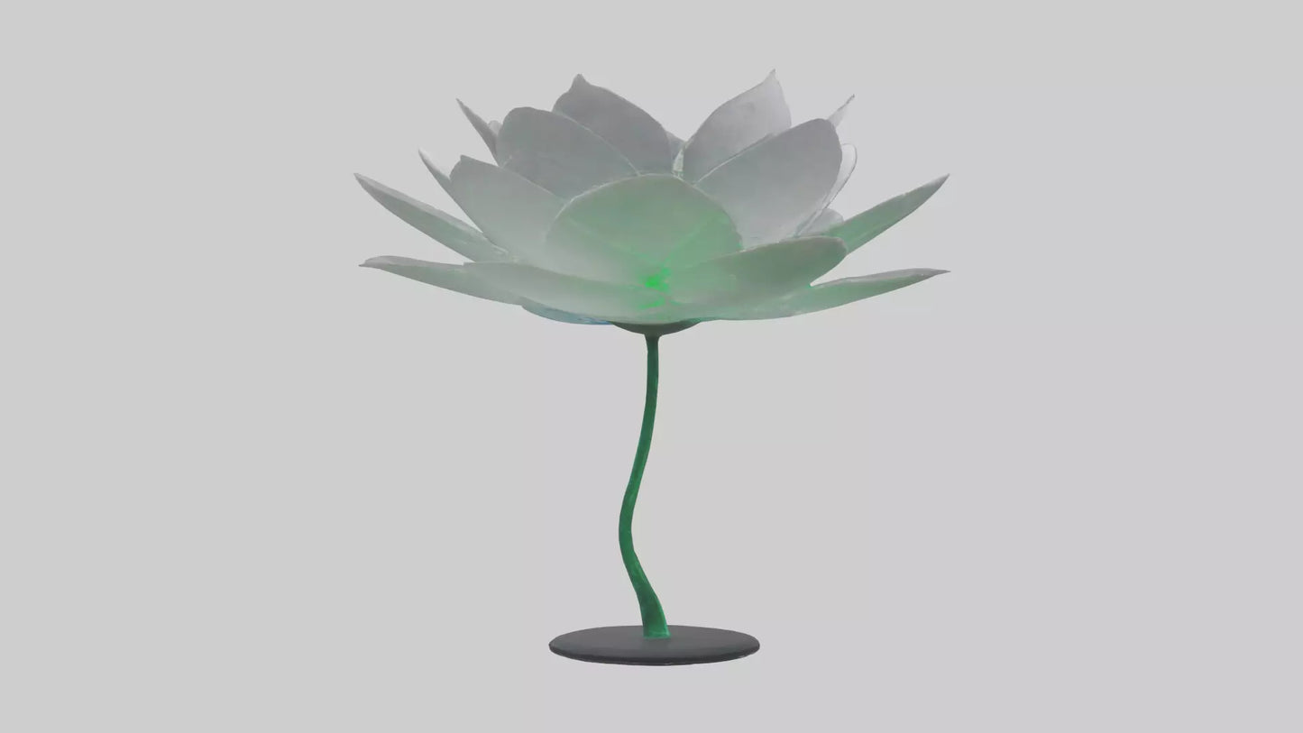 3D model DewDrop Flower Sculpture model VR / AR / low-poly
