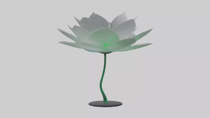 3D model DewDrop Flower Sculpture model VR / AR / low-poly