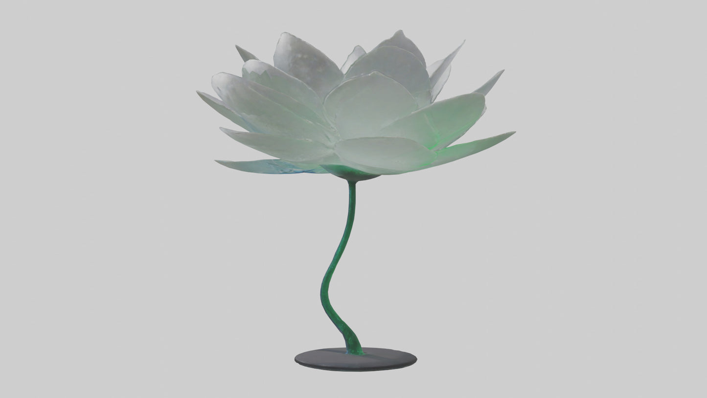 3D model DewDrop Flower Sculpture model VR / AR / low-poly