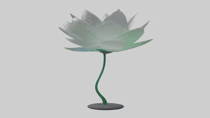 3D model DewDrop Flower Sculpture model VR / AR / low-poly