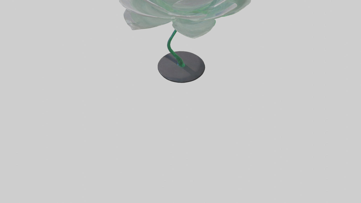 3D model DewDrop Flower Sculpture model VR / AR / low-poly