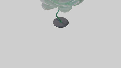 3D model DewDrop Flower Sculpture model VR / AR / low-poly