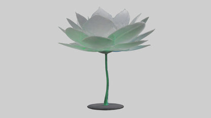 3D model DewDrop Flower Sculpture model VR / AR / low-poly