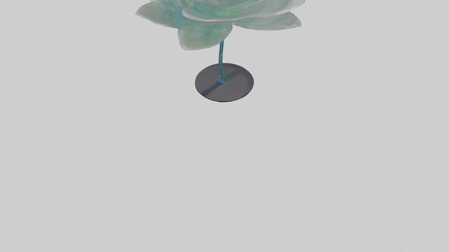 3D model DewDrop Flower Sculpture model VR / AR / low-poly
