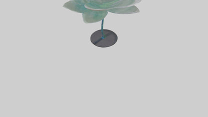3D model DewDrop Flower Sculpture model VR / AR / low-poly