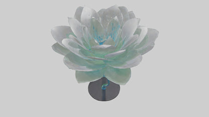 3D model DewDrop Flower Sculpture model VR / AR / low-poly