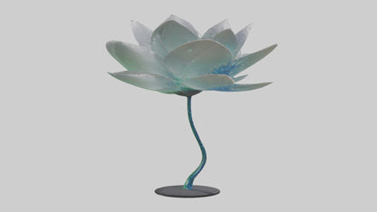 3D model DewDrop Flower Sculpture model VR / AR / low-poly