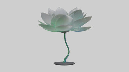 3D model DewDrop Flower Sculpture model VR / AR / low-poly