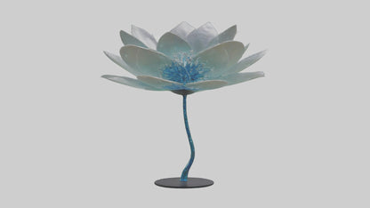 3D model DewDrop Flower Sculpture model VR / AR / low-poly