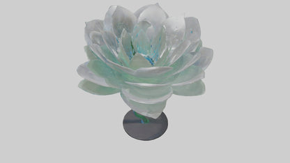 3D model DewDrop Flower Sculpture model VR / AR / low-poly
