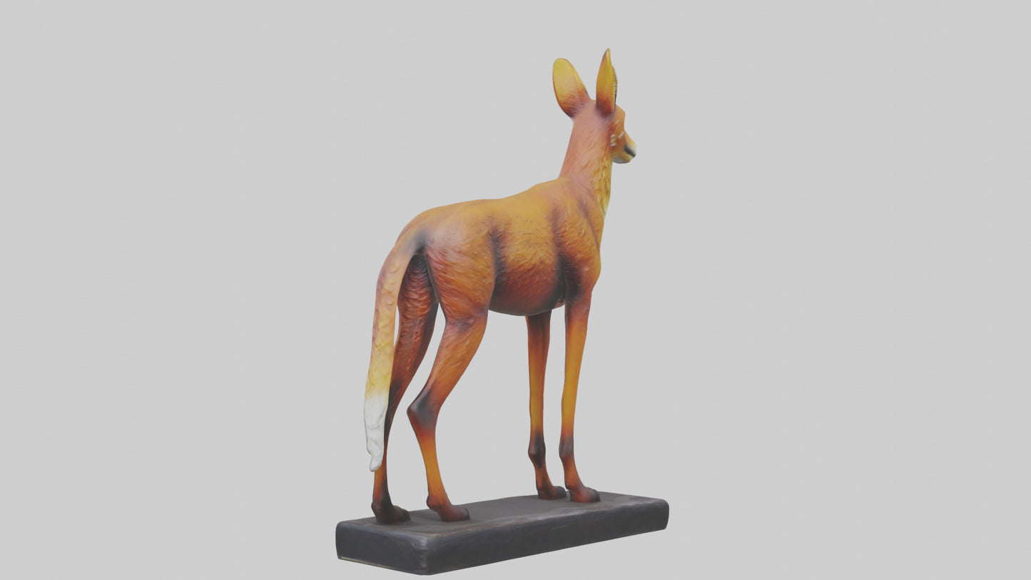 3D model Dhole statue model VR / AR / low-poly