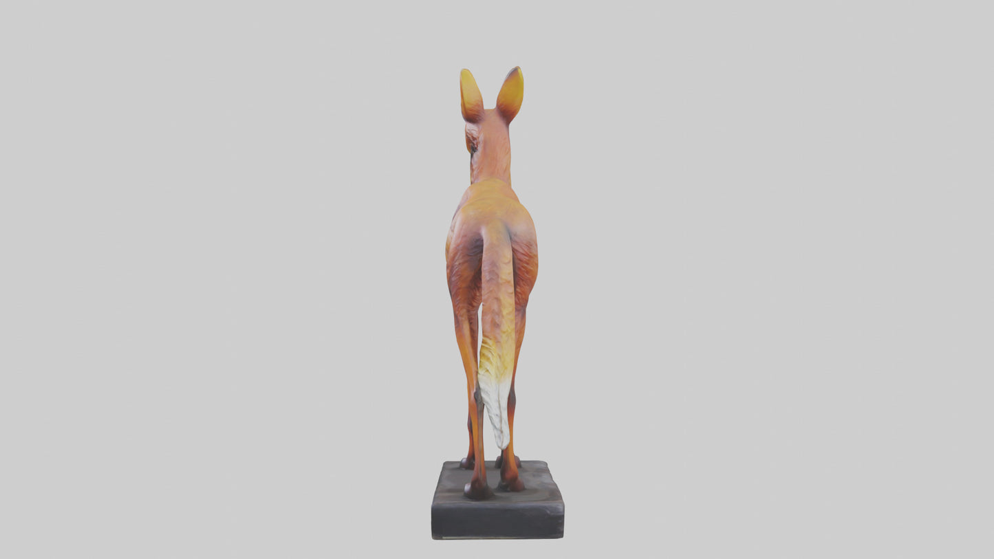 3D model Dhole statue model VR / AR / low-poly