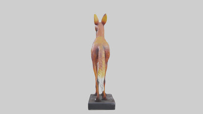 3D model Dhole statue model VR / AR / low-poly