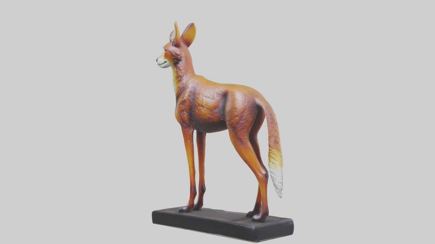 3D model Dhole statue model VR / AR / low-poly