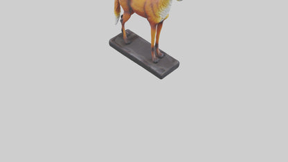 3D model Dhole statue model VR / AR / low-poly