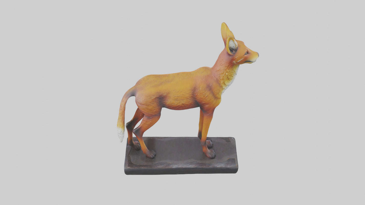 3D model Dhole statue model VR / AR / low-poly