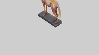 3D model Dhole statue model VR / AR / low-poly