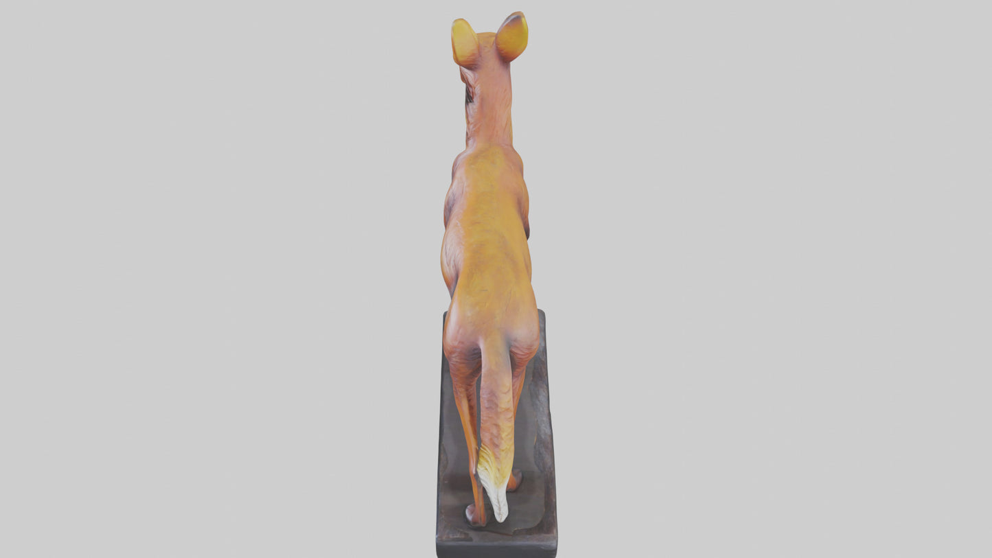 3D model Dhole statue model VR / AR / low-poly