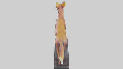 3D model Dhole statue model VR / AR / low-poly