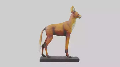 3D model Dhole statue model VR / AR / low-poly