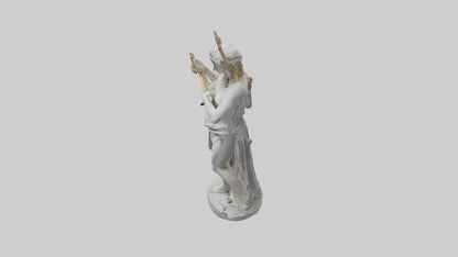 3D model Diana statue model VR / AR / low-poly