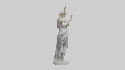 3D model Diana statue model VR / AR / low-poly