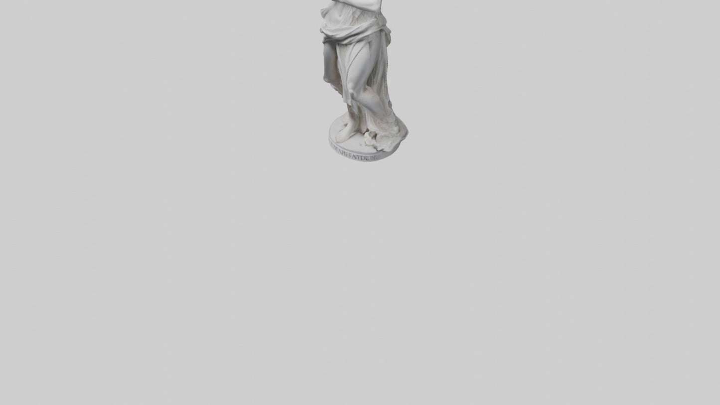3D model Diana statue model VR / AR / low-poly