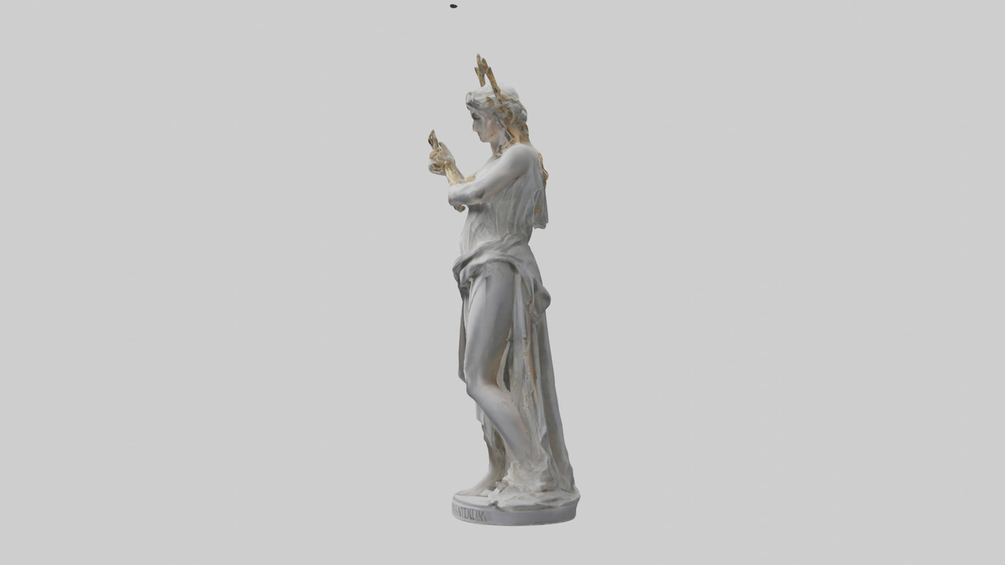 3D model Diana statue model VR / AR / low-poly