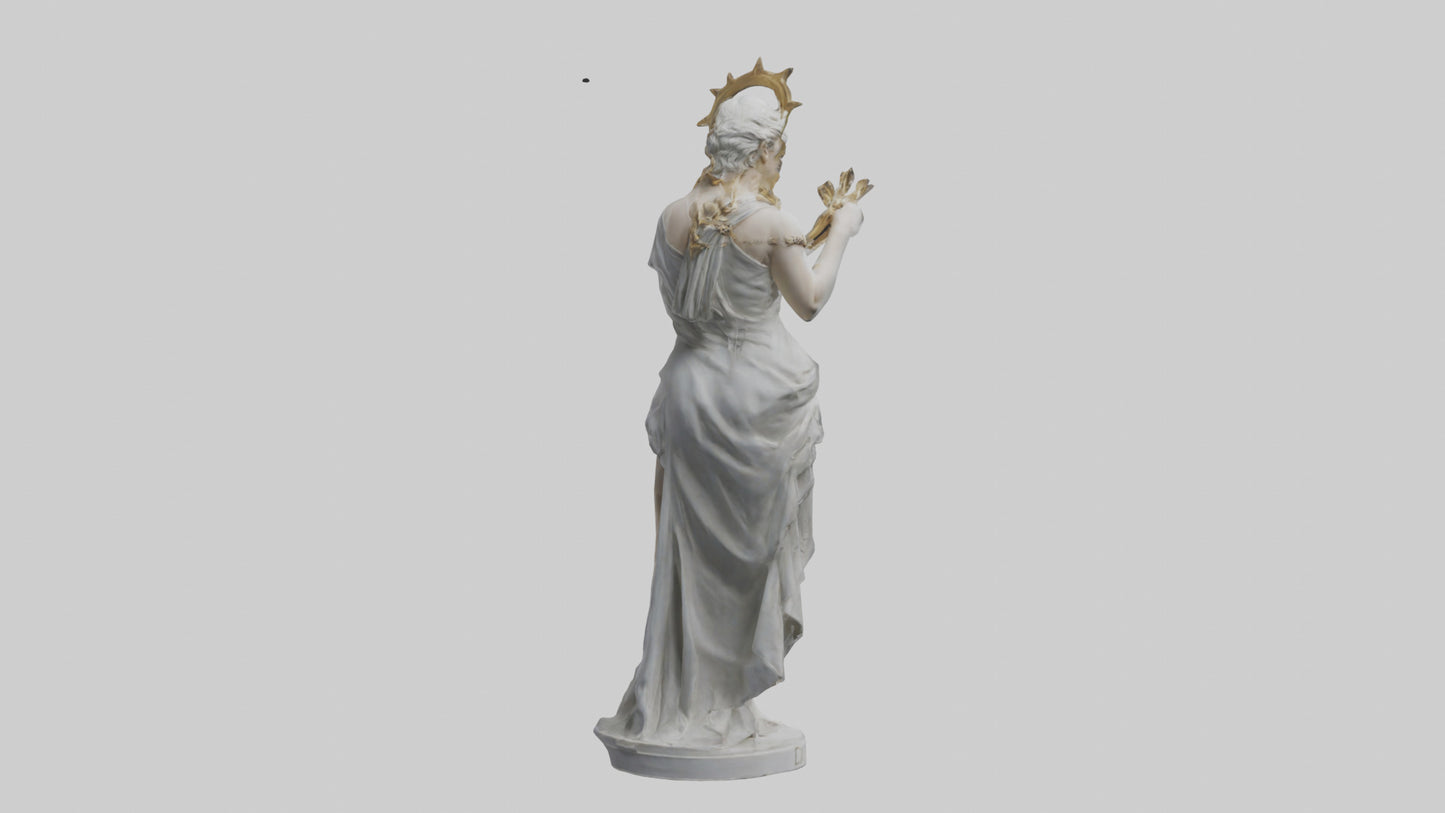3D model Diana statue model VR / AR / low-poly