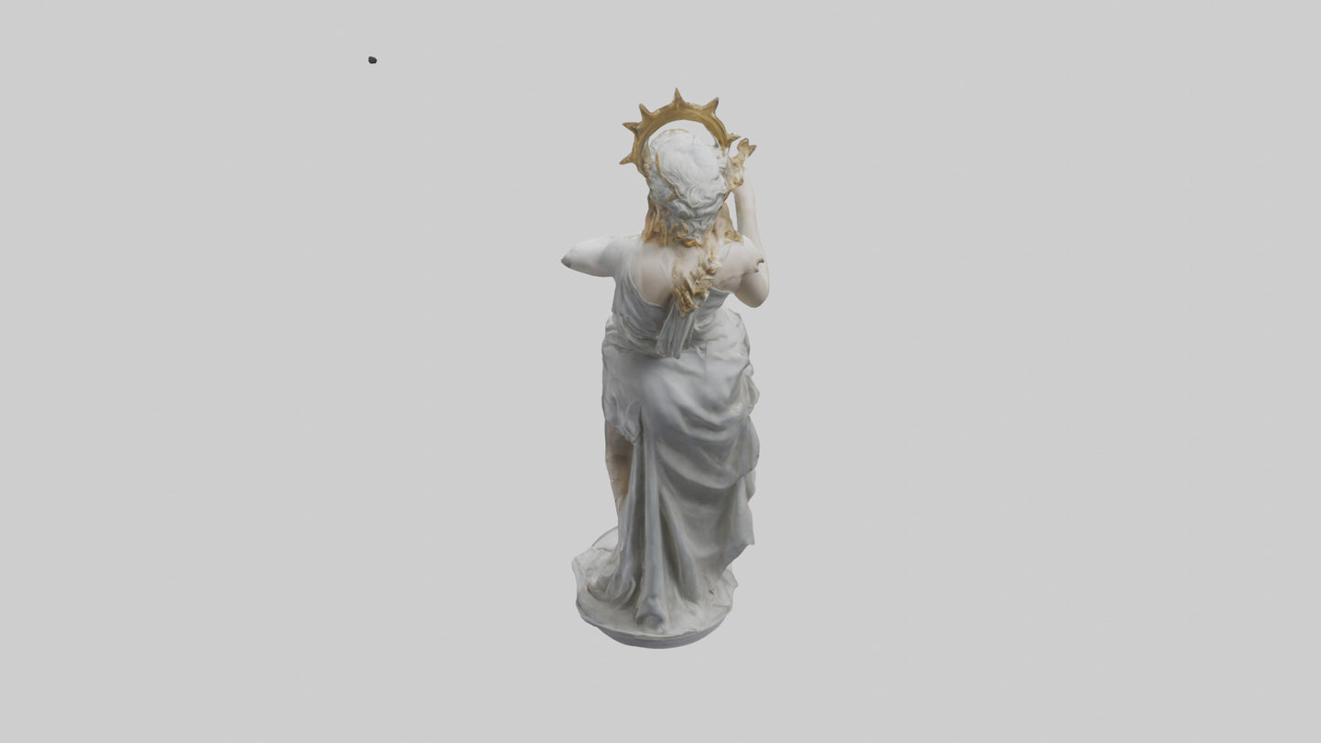 3D model Diana statue model VR / AR / low-poly