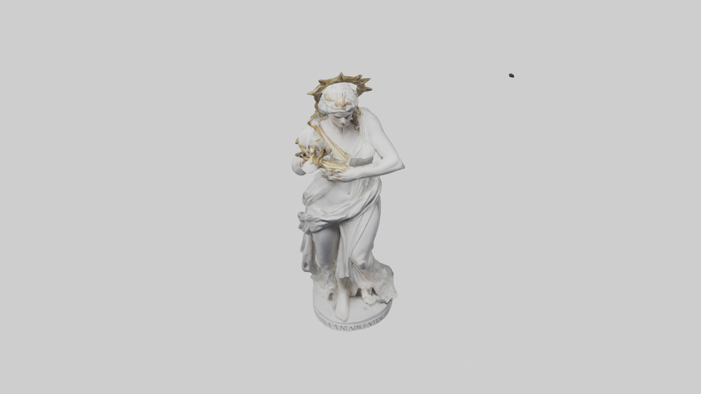 3D model Diana statue model VR / AR / low-poly