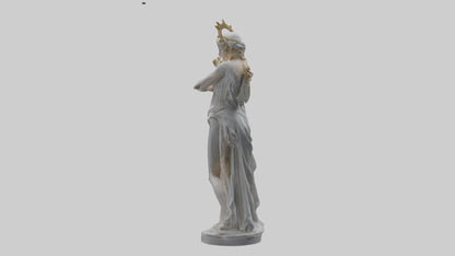 3D model Diana statue model VR / AR / low-poly