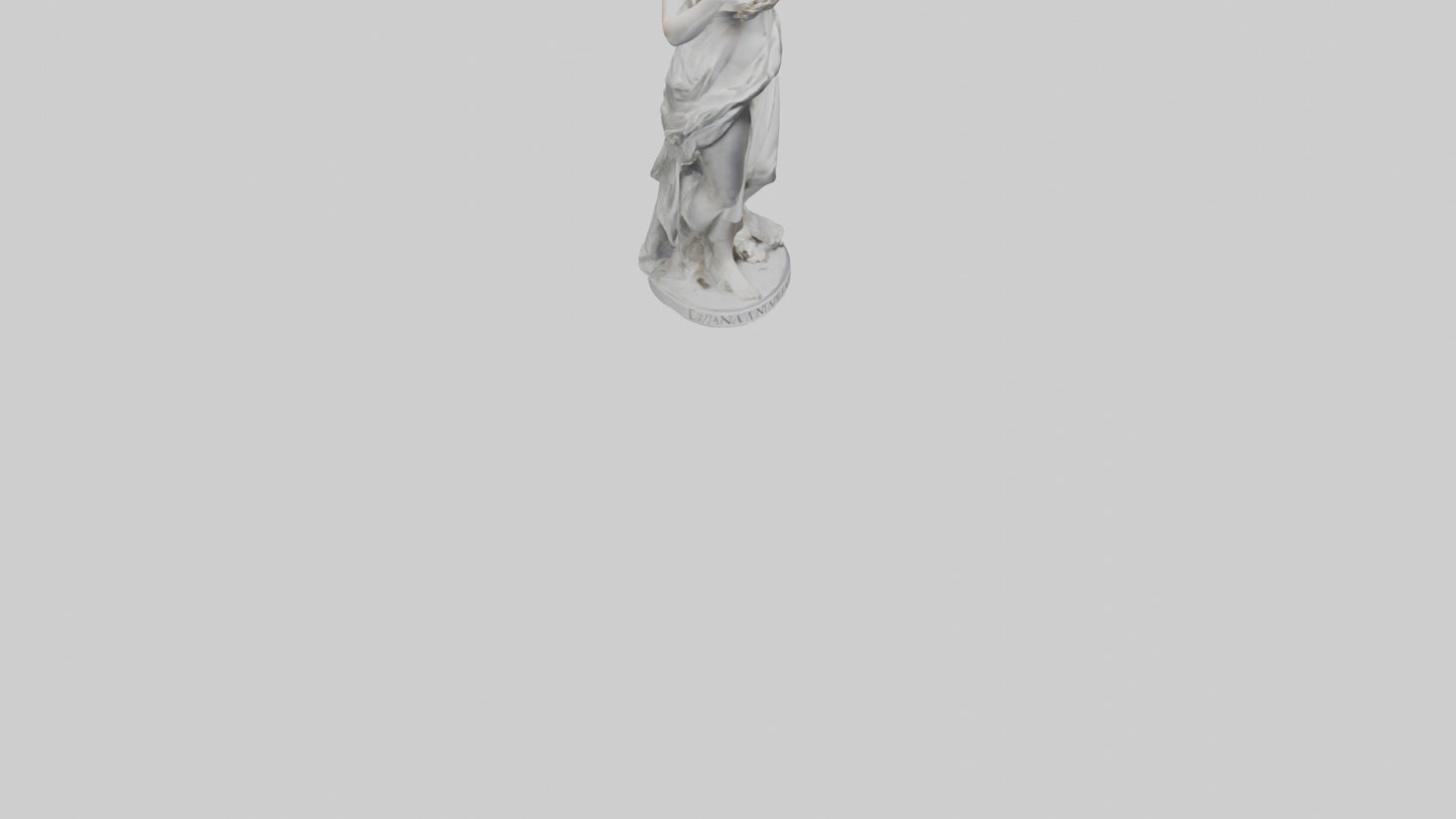 3D model Diana statue model VR / AR / low-poly