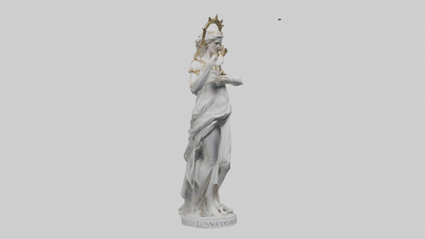 3D model Diana statue model VR / AR / low-poly