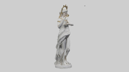3D model Diana statue model VR / AR / low-poly