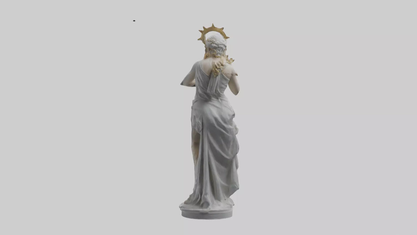 3D model Diana statue model VR / AR / low-poly