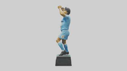 3D model Diego Maradona statue model VR / AR / low-poly