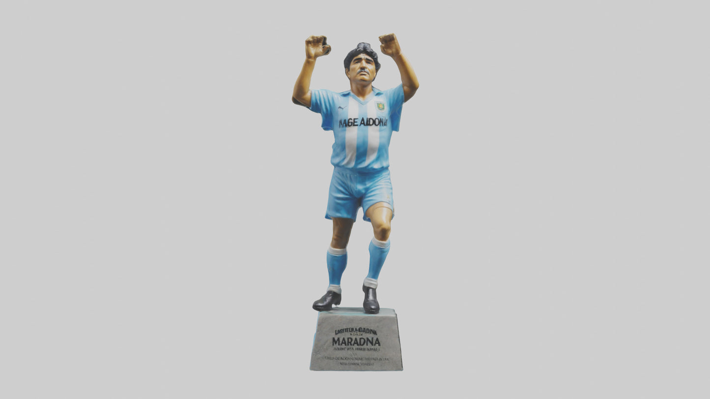 3D model Diego Maradona statue model VR / AR / low-poly