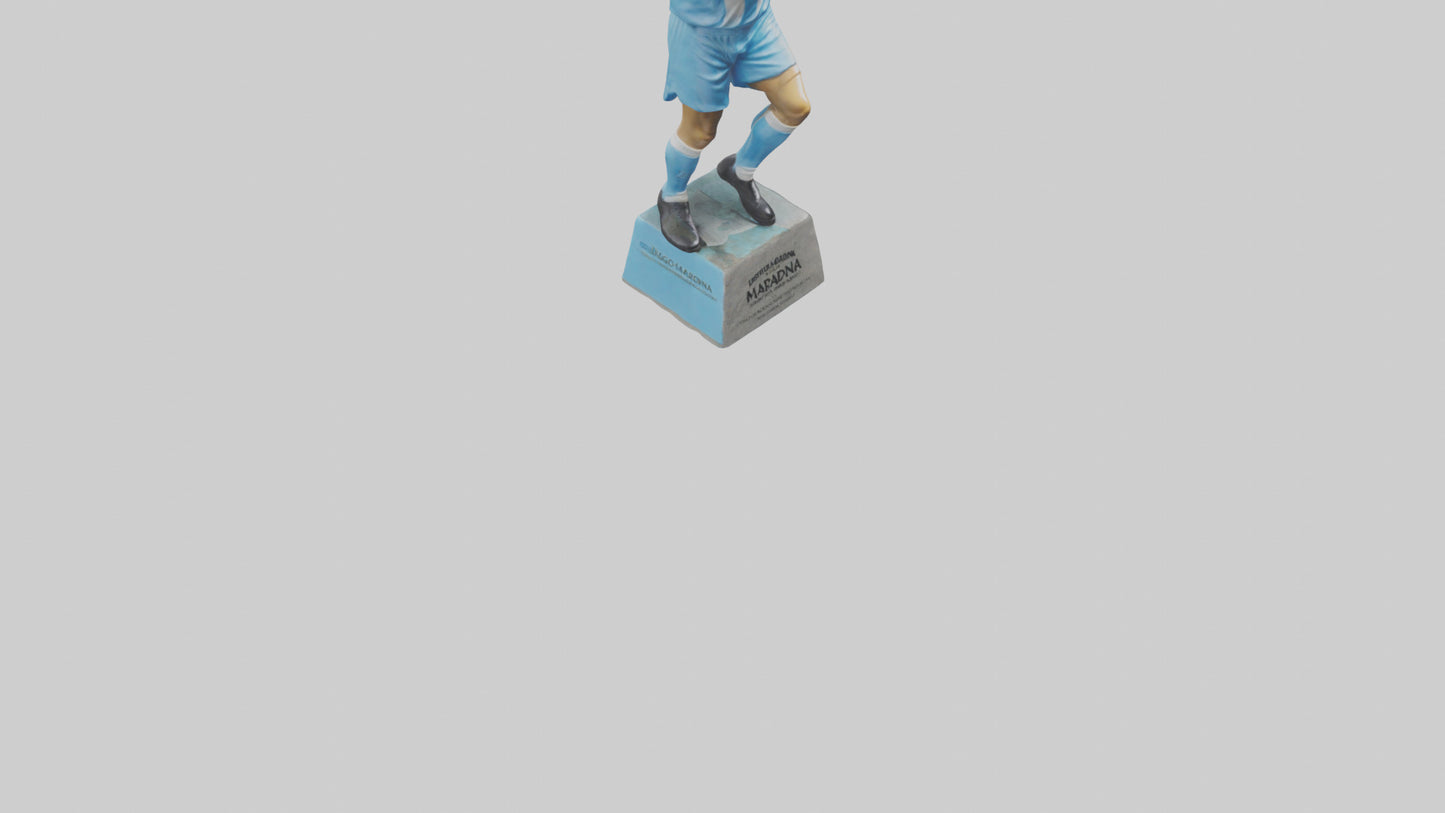 3D model Diego Maradona statue model VR / AR / low-poly