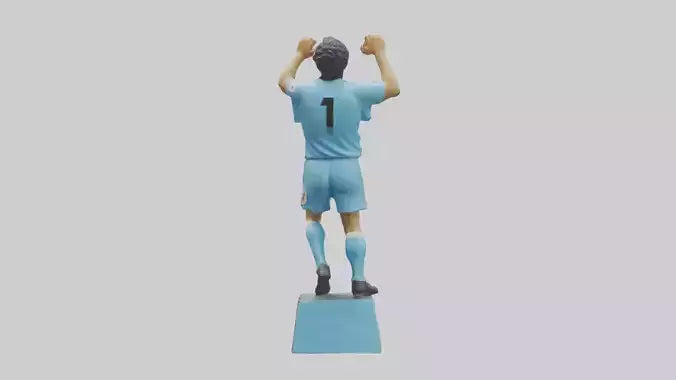 3D model Diego Maradona statue model VR / AR / low-poly